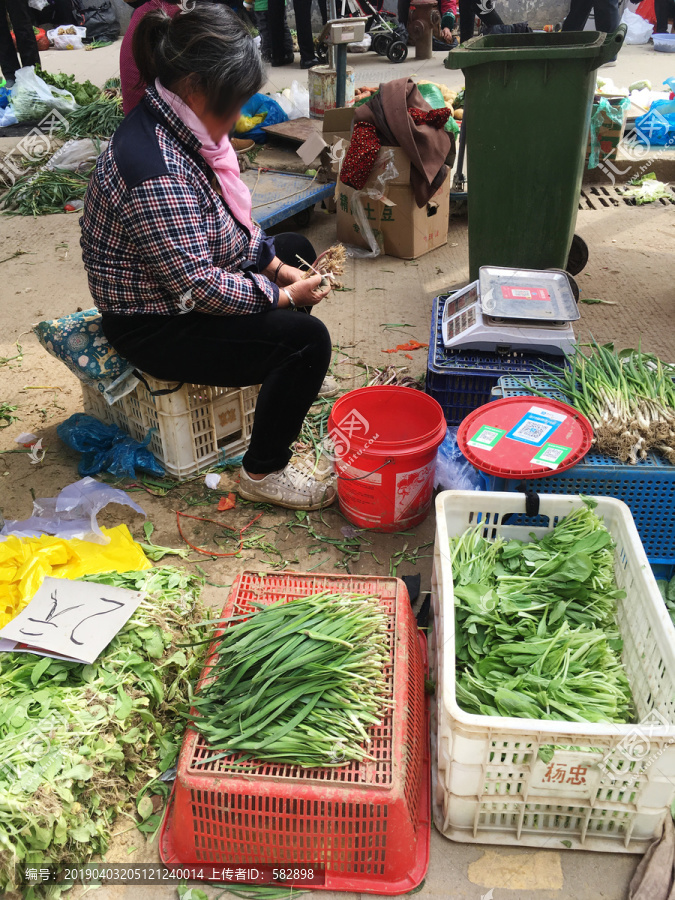 卖菜菜农