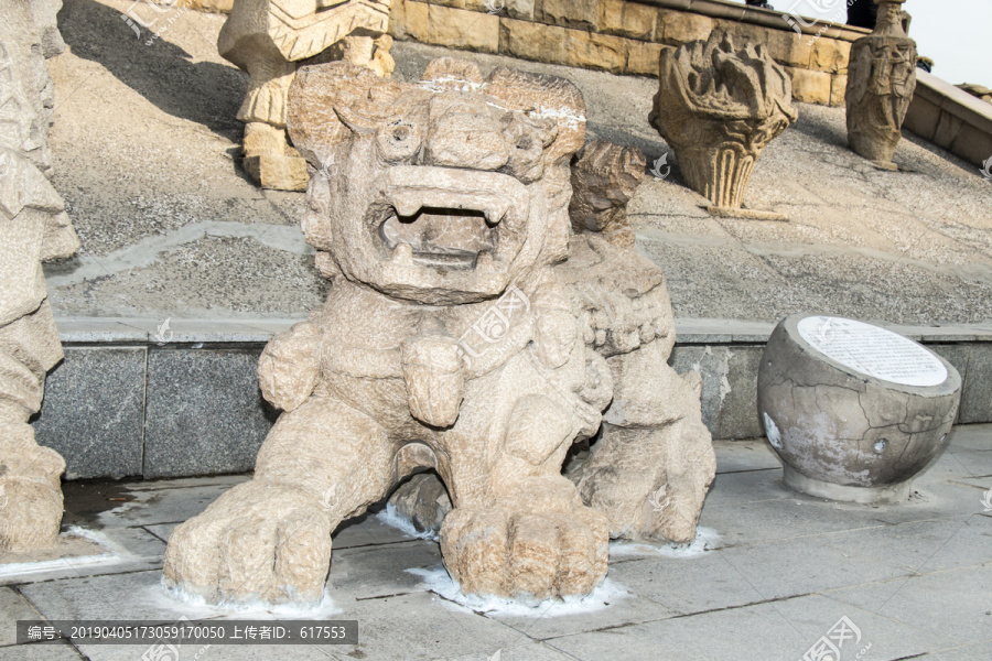 蒙古石狮子雕塑