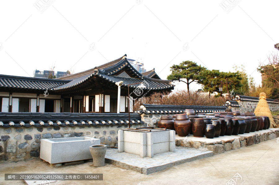 韩国南山民俗村古代庭院
