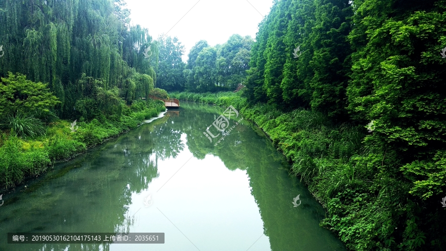 绿水杨柳岸边