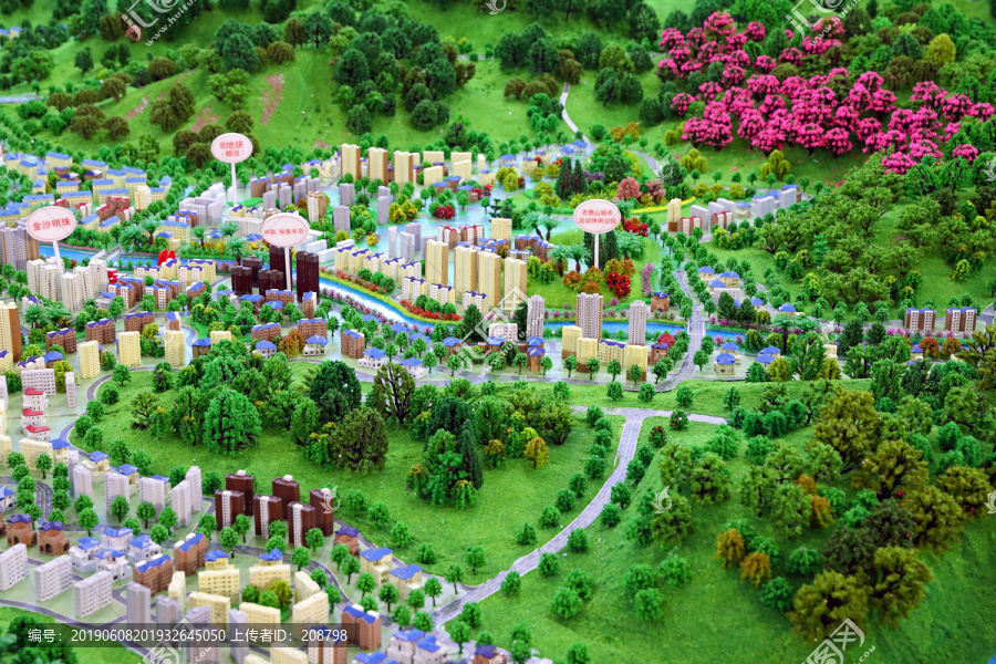 会东县城总体规划模型