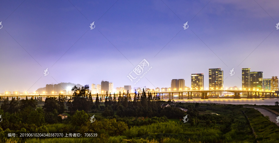 温州瓯越大桥夜景