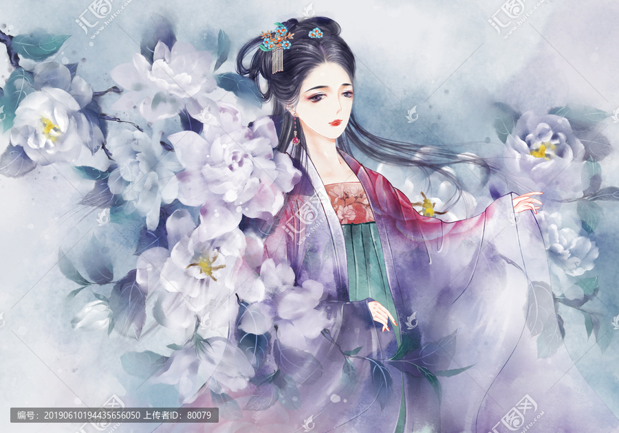 栀子花古装少女