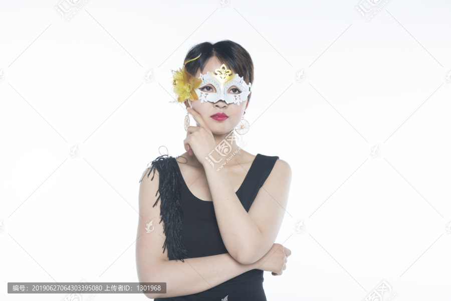 假面美女艺术写真图片