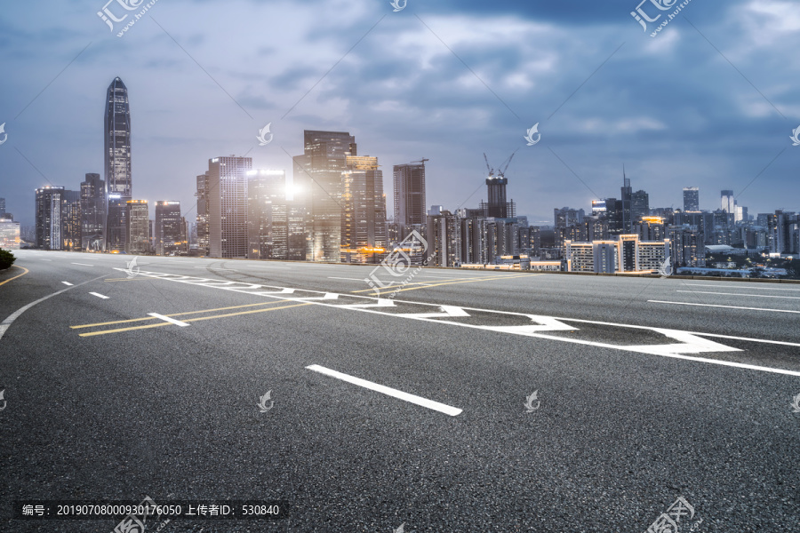 道路交通和城市景观