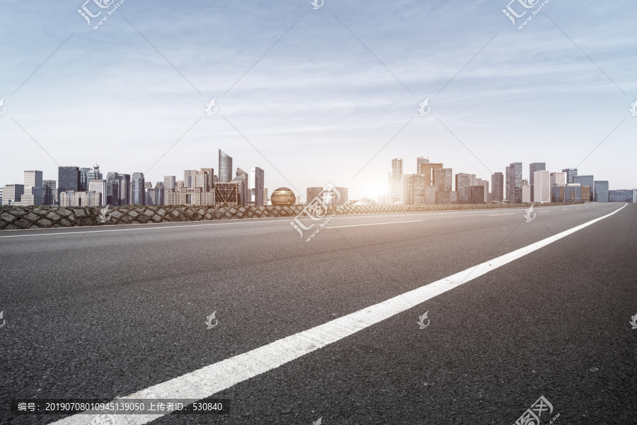 高速公路和建筑景观