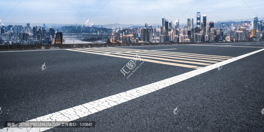 道路交通和城市景观