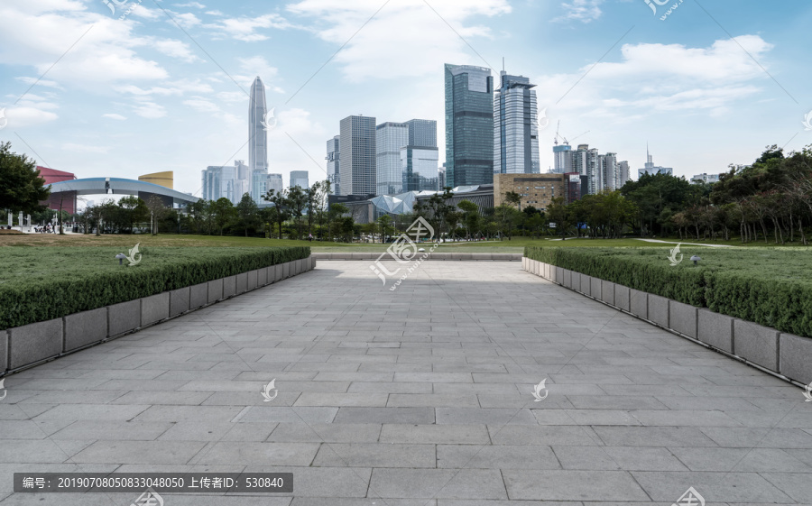 城市道路和高楼大厦