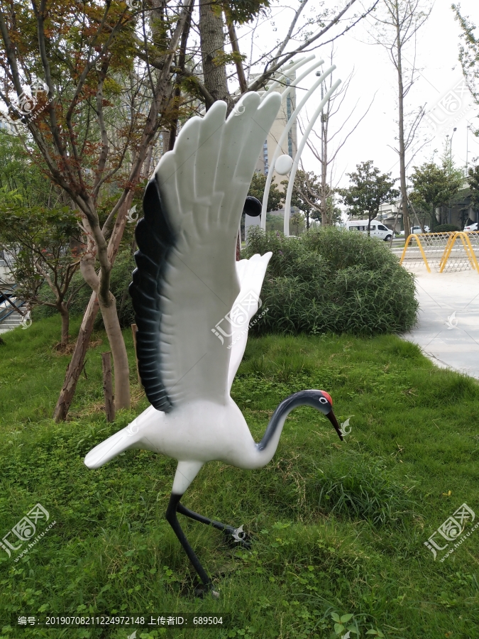 仙鹤雕塑
