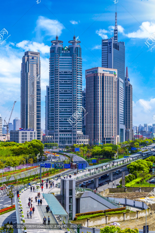 上海陆家嘴建筑风光