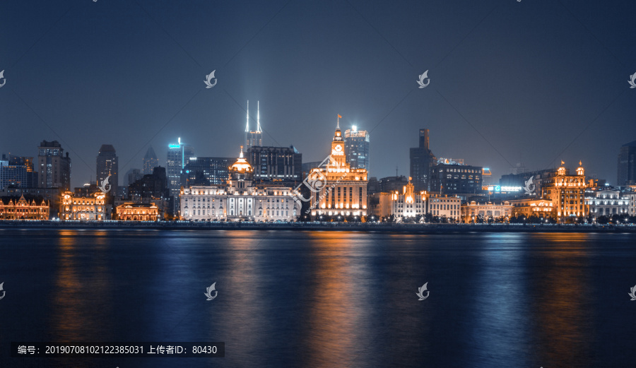 上海外滩建筑夜景
