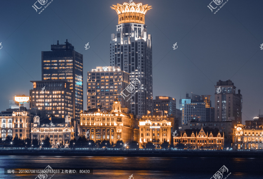 上海外滩建筑夜景