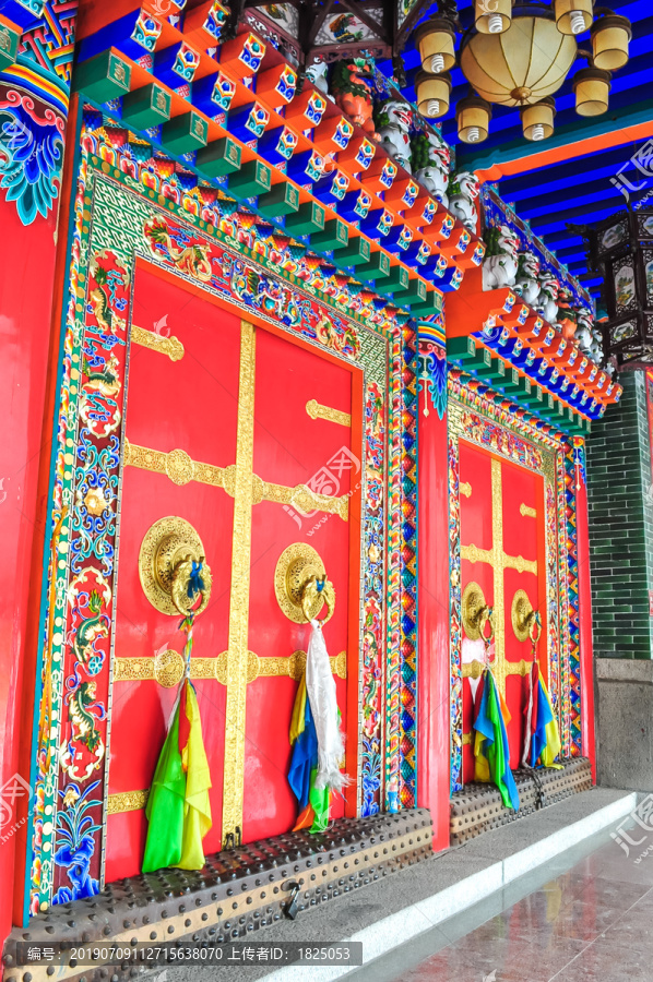 青海西宁塔尔寺藏传佛教风光