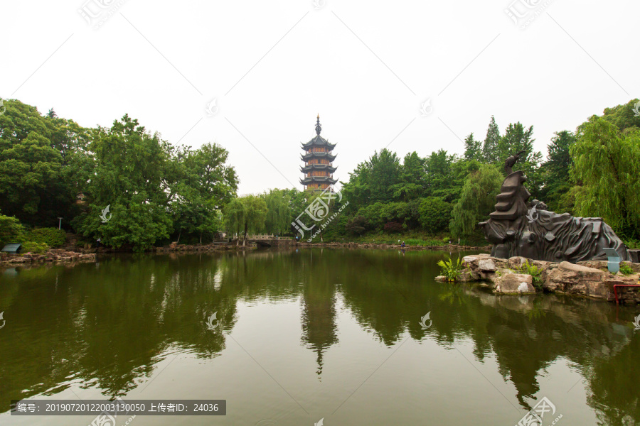 江苏常州红梅公园文笔塔