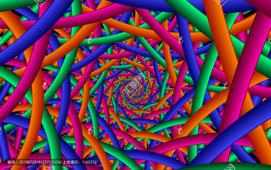 立体彩色抽象几何背景