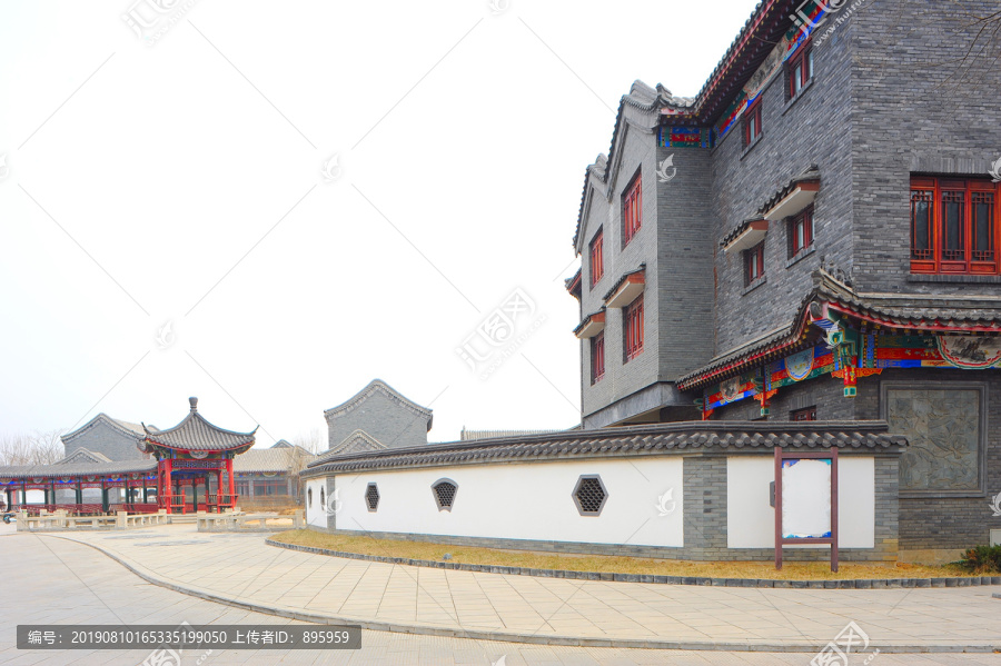 中式青砖楼房