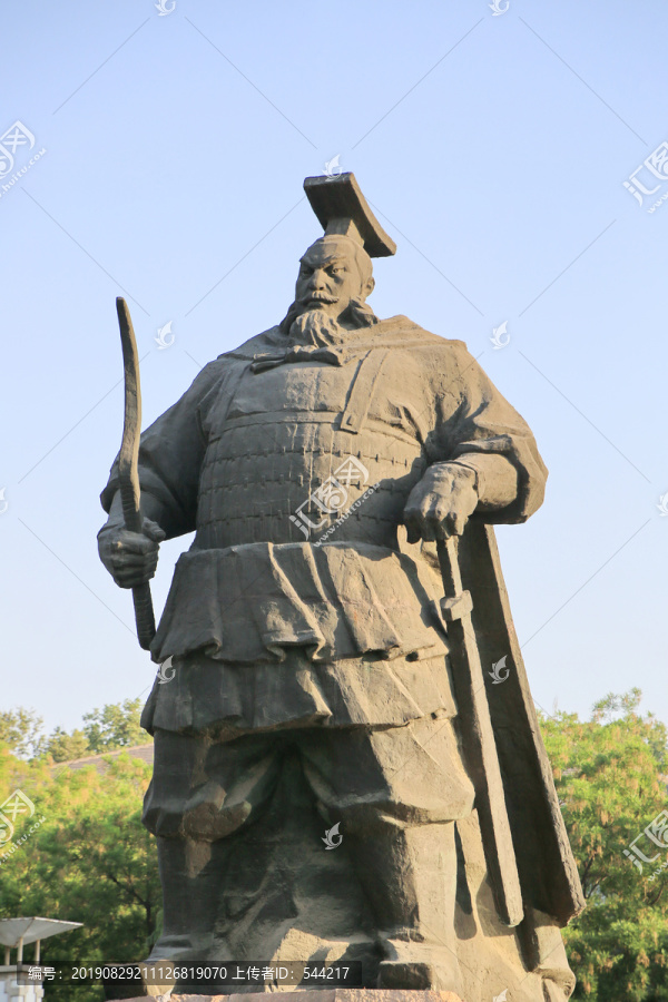 古代国王赵王雕像