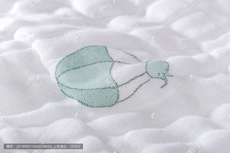 婴儿棉纱方巾活性印染