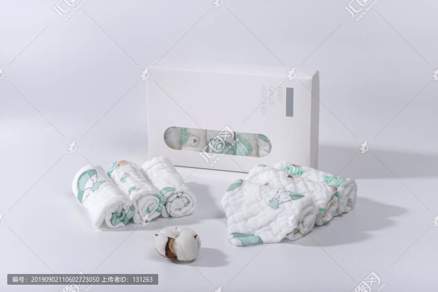 印花婴儿口水巾套装