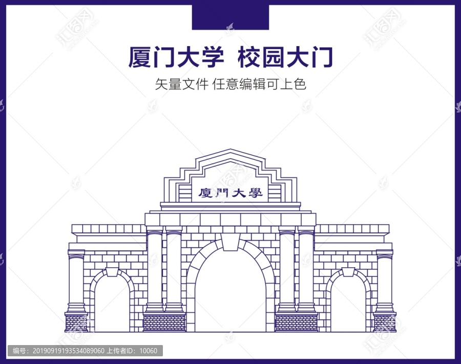 厦门大学大门