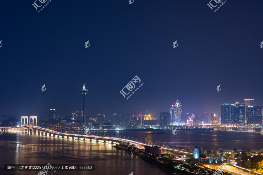 澳门观光塔夜景