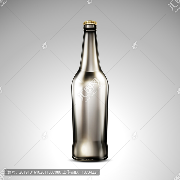啤酒空白瓶身素材