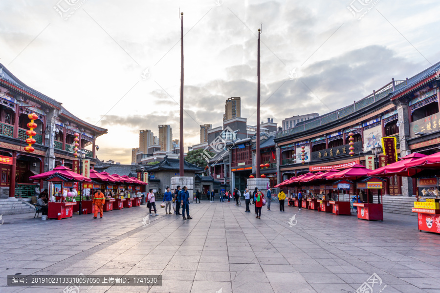 天津古文化街区古建筑景观