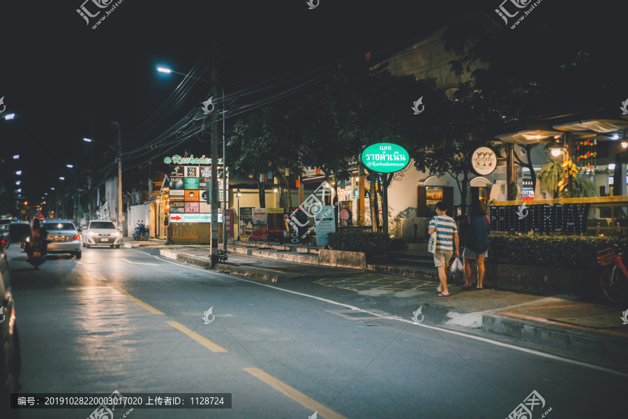 泰国街道夜景