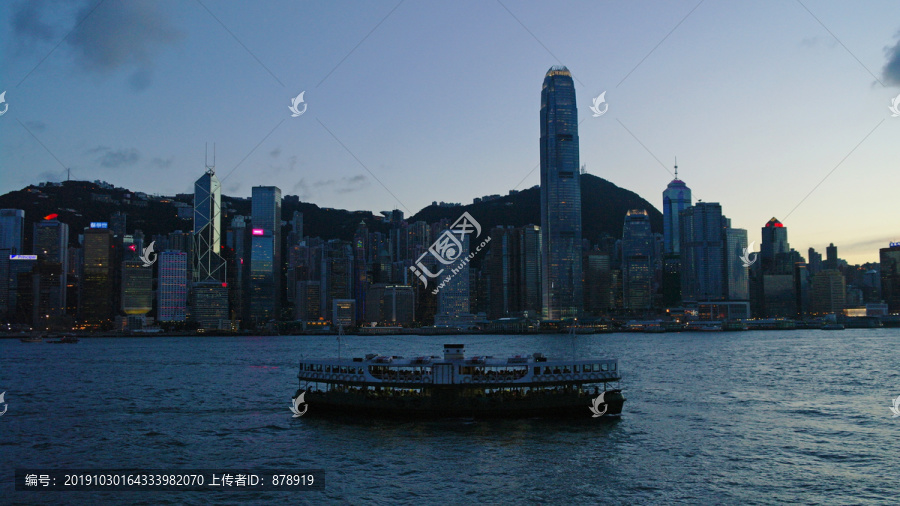 香港天星小轮夜景