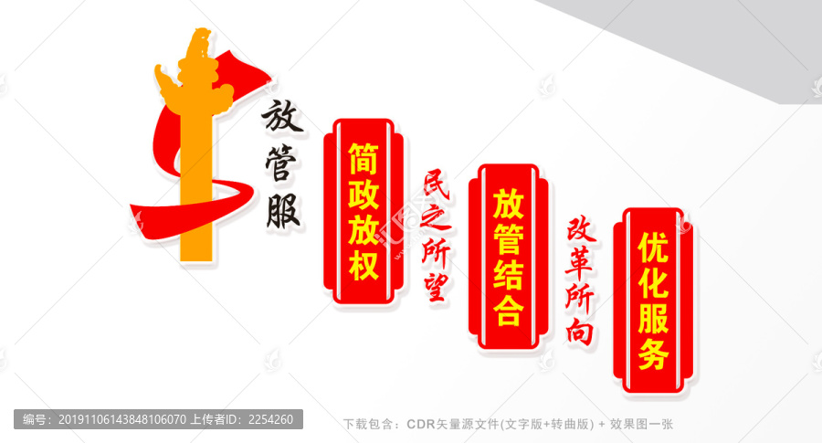 放管服改革展板