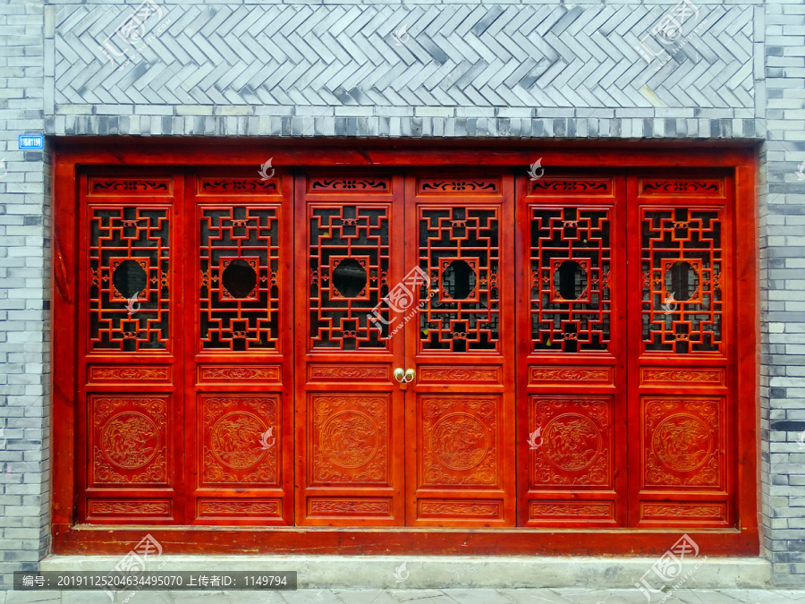 中式门扇