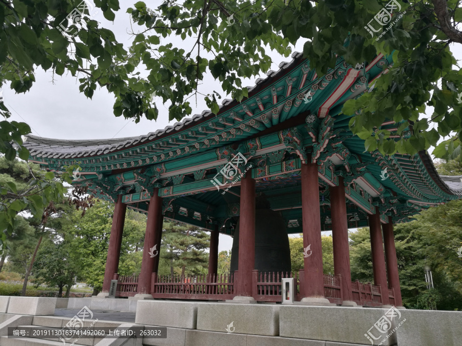 韩国古典建筑凉亭