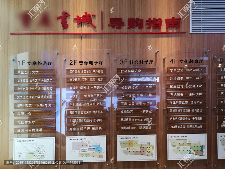 书店导购指南设计购物指引牌