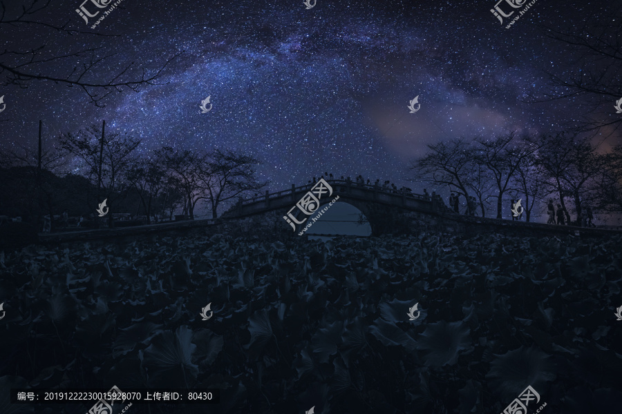 鼋头渚银河星空夜景