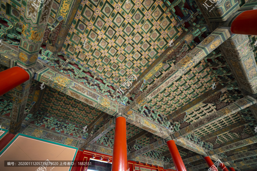 中国北京故宫屋顶结构