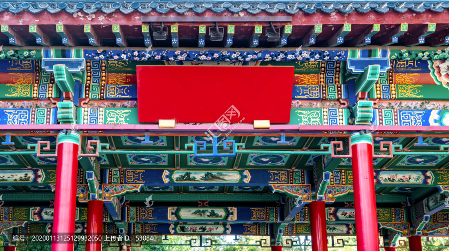 中式建筑彩绘纹饰