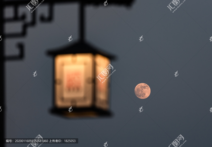 南京古城墙灯笼夜景风光