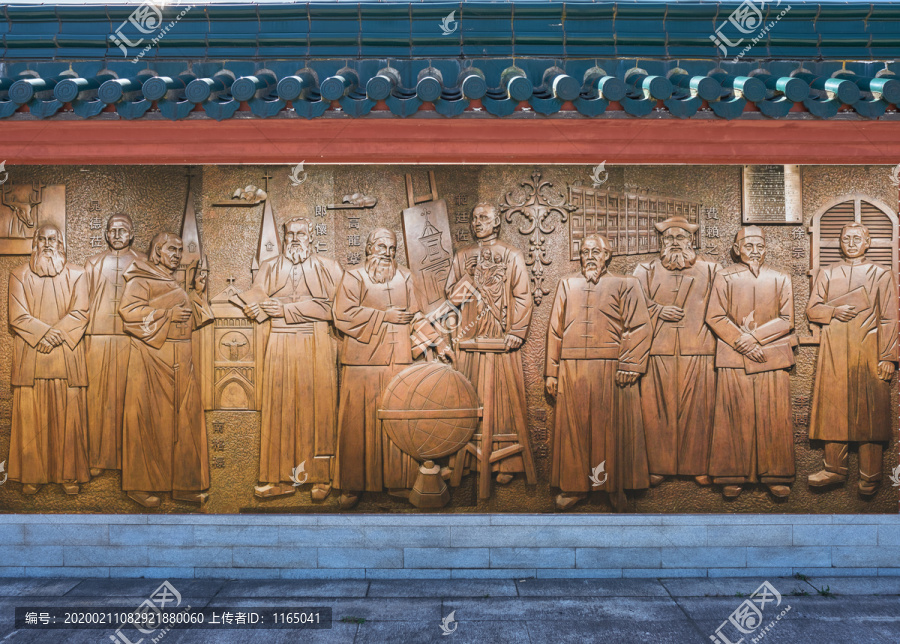 上海土山湾名人文化墙