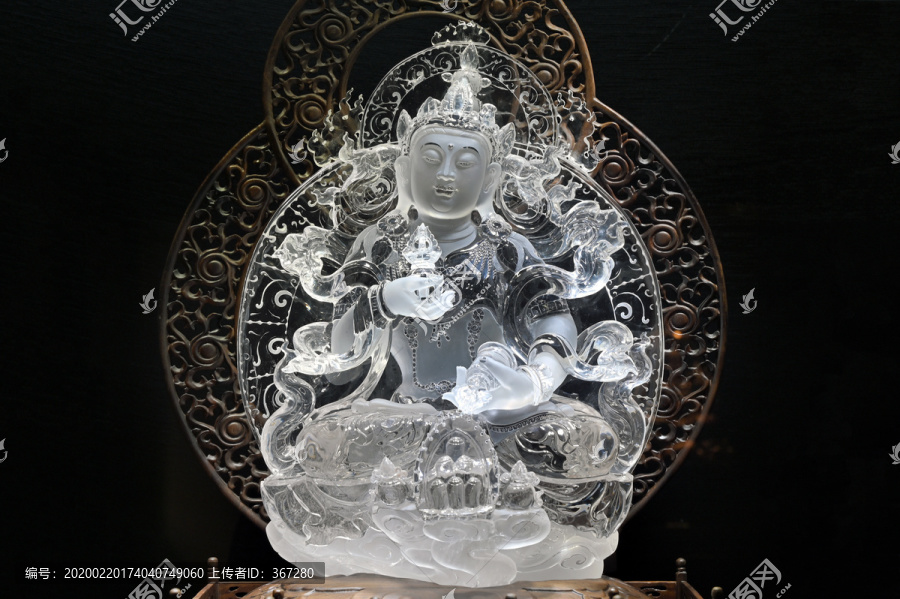 水晶佛像工艺品