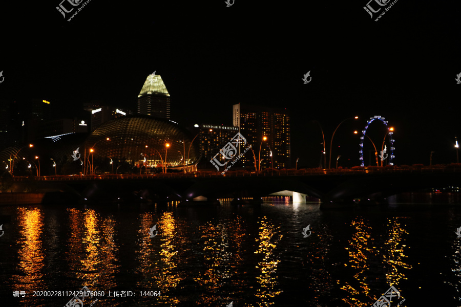 新加坡滨海湾夜景