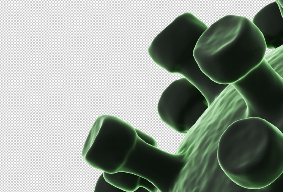 新型冠状病毒素材psd分层