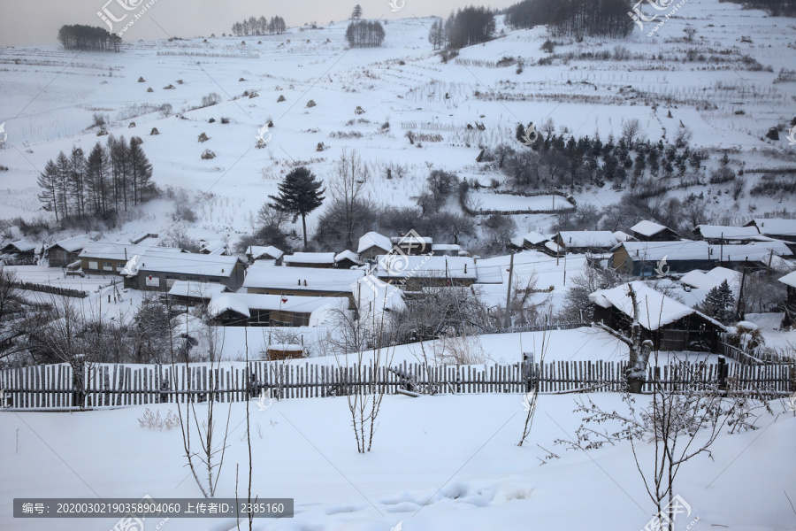 吉林松岭雪村风光