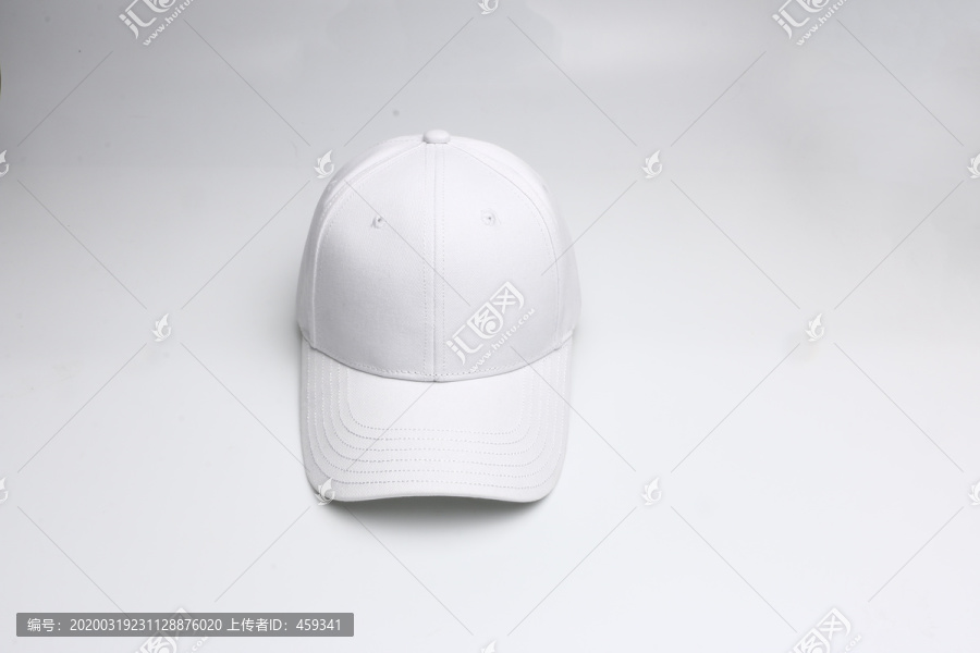 白色棒球帽摄影图
