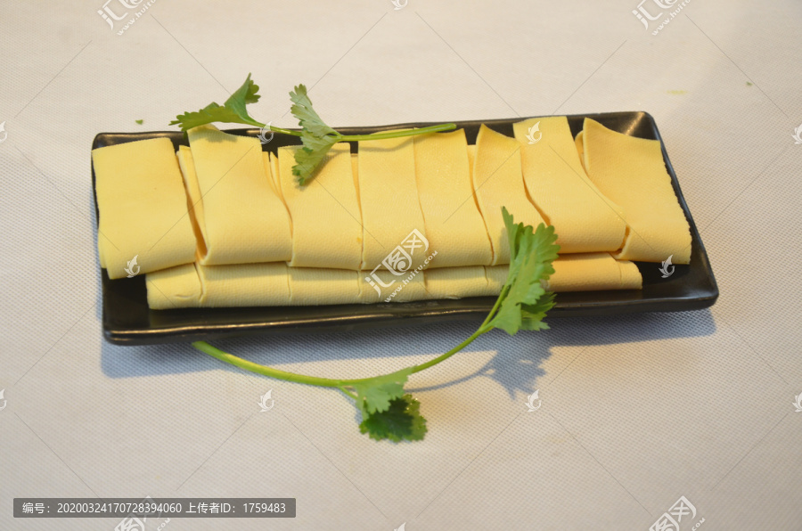 火锅配菜豆腐皮