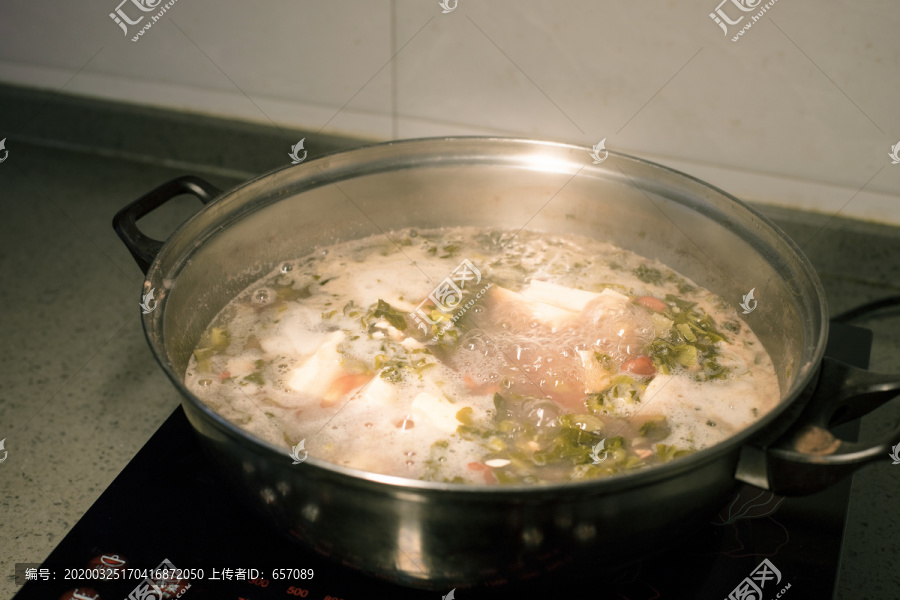 红豆酸菜汤