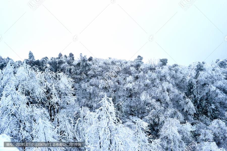 衡山雪景