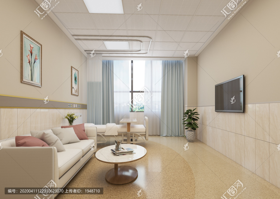 医院病房室内设计案例效果图