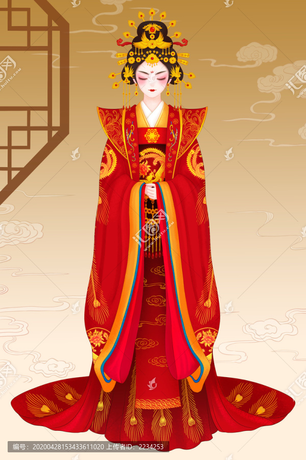 女皇帝武则天古代新娘中国风美人