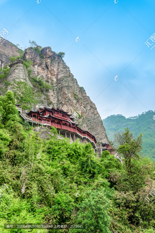 杭州建德大慈岩江南悬空寺清音阁