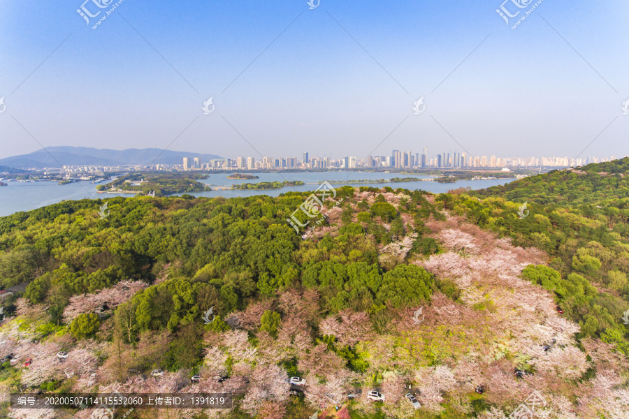 航拍太湖鼋头渚风景区